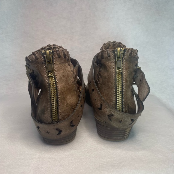 Rampage Leather Ankle Boots Brown Women’s 6 - Picture 4 of 12